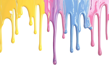 PNG  Color driping from the top backgrounds purple line.