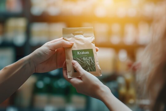 Candid shot of a pharmacist assisting a customer in a well-lit health shop during the day