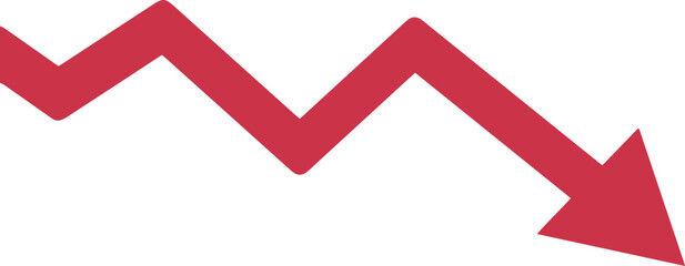 Decline arrow icon