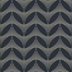 Art Deco Abstract Chevron Seamless Vector Repeat Pattern