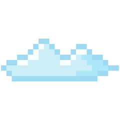 clouds pixel art video games, blue sky clouds weather cartoon 