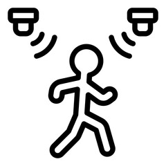 People with Motion Sensor icon