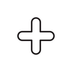 Obraz premium Add icon Vector set outline