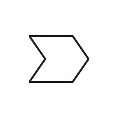 Arrow icon Vector set outline