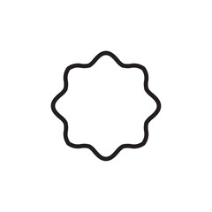 Badge icon Vector set outline