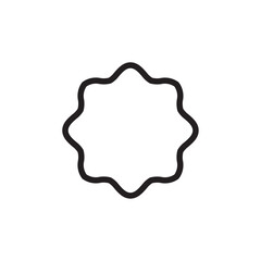 Badge icon Vector set outline