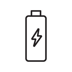 Battery icon Vector set outline