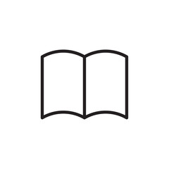 Book icon Vector set outline