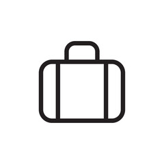 Briefcase icon Vector set outline