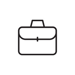 Briefcase icon Vector set outline