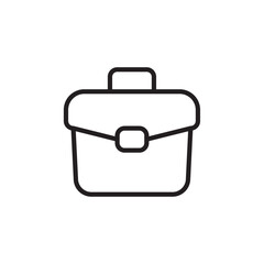 Briefcase icon Vector set outline