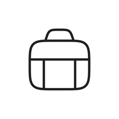 Briefcase icon Vector set outline