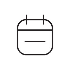 Calender icon Vector set outline
