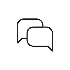 Fototapeta premium Chats icon Vector set outline