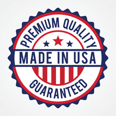 Premium Quality Made in USA Guarantee Badge