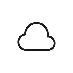 cloud icon Vector set outline