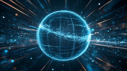 Fototapeta premium Science fiction scene. 