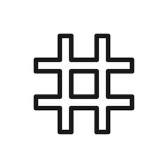 Obraz premium hashtag icon Vector set outline