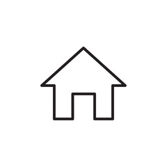 Home icon Vector set outline