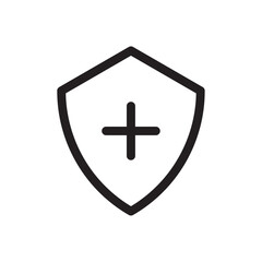 Fototapeta premium Health insurance icon Vector set outline