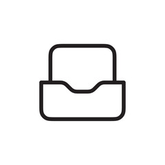 Inbox icon Vector set outline