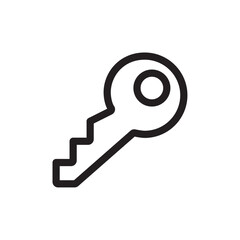 Key icon Vector set outline