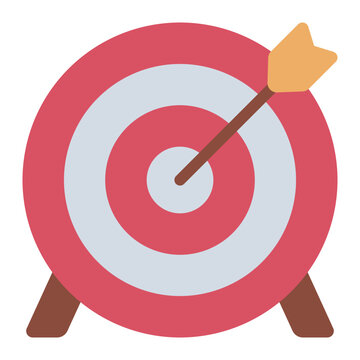 recommend clip art: Arrow hitting the target icon. Represents aim and precision.