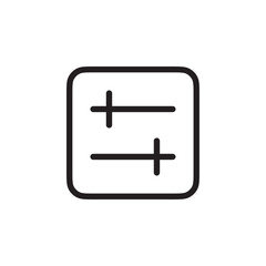 Setting icon Vector set outline