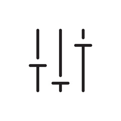 Settings icon Vector set outline