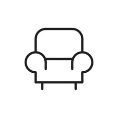 Sofa icon Vector set outline