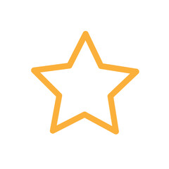 Star icon Vector set outline