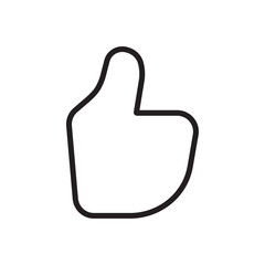 Thumbs up icon Vector set outline