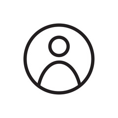 User icon Vector set outline