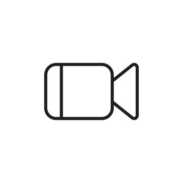 recommend clip art: Video camera icon Vector set outline