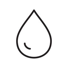 Water drop icon Vector set outline