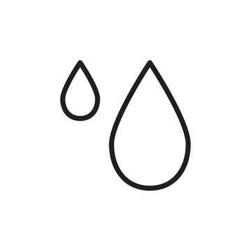 recommend clip art: Water drops Vector set outline