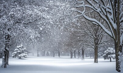 Fototapeta premium Phenomenal snowfall
