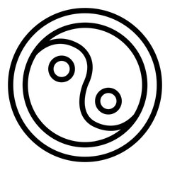 Ying Yang symbol representing balance and harmony.