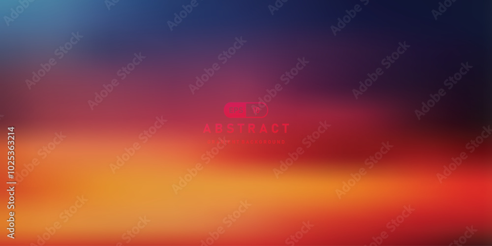 Poster orange and purple color abstract gradient vector background