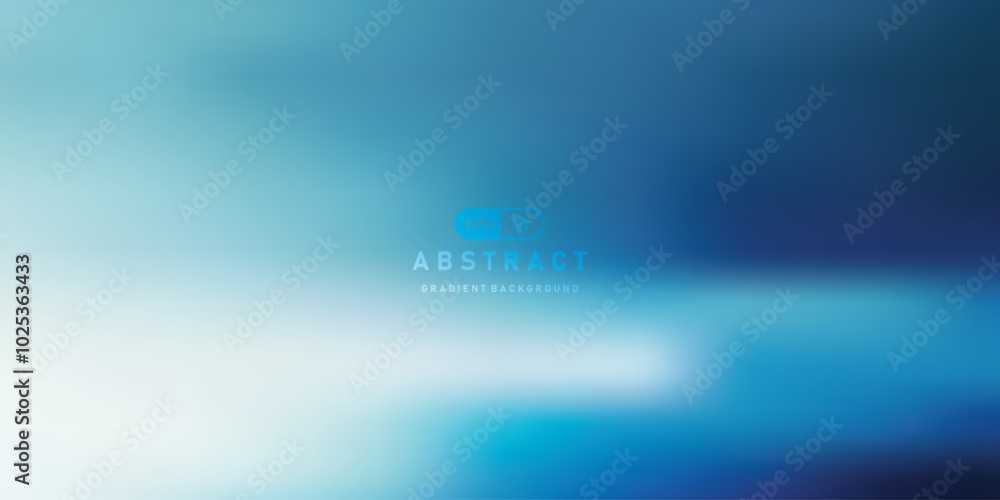 Poster blue and white abstract gradient vector background