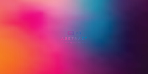 Colorful abstract gradient vector background. orange,pink,blue,deep blue gradient