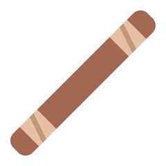 Staff stick used for martial arts training and self-defense practice.