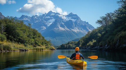 Tranquil Kayaking Adventure in Stunning Nature