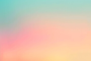 Gradient background transitioning through soft pastel colors. Gentle pinks, blues, yellows, and greens