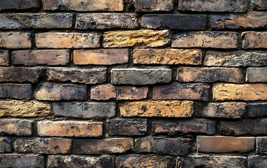 Naklejka premium Old red brick wall texture background. Vintage brick wall texture background.