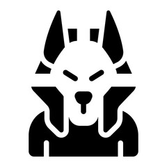 Anubis icon representing the Egyptian god of the underworld and protector of the dead.