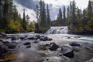 A Long Exposure on the Fall River near yellowstone