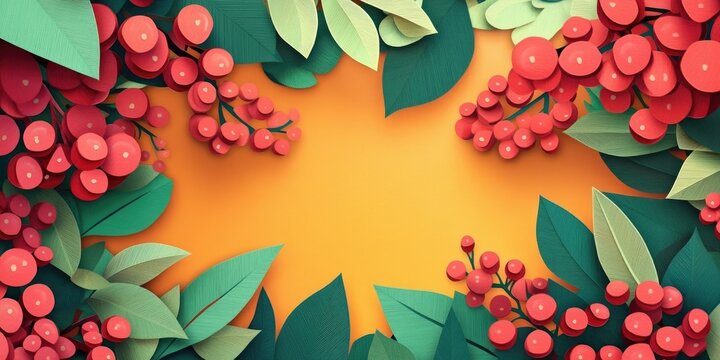 Succulent red berries await harvest, perfect for tasting, Fresh red berries ready for harvest and tasting