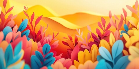 Blurred Background featuring Creosote Bushes, Blurred Background of Creosote Bushes