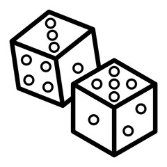 Dice Icon Element For Design